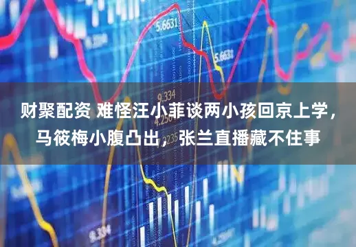 财聚配资 难怪汪小菲谈两小孩回京上学，马筱梅小腹凸出，张兰直播藏不住事